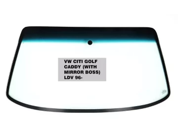Windscreen VW Citi Golf/ Caddy LDV 96- Mirror Boss